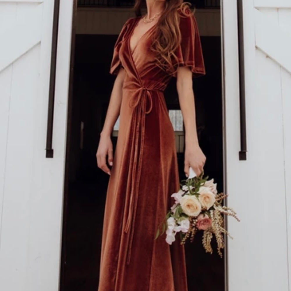 Baltic Born Velvet Dress In Color Spice